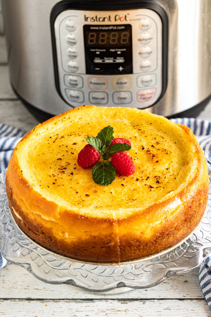 Instant Pot Creme Brûlée Cheesecake Give me a fork