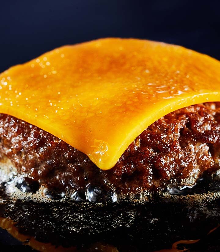 cheeseburger on the blackstone griddle.