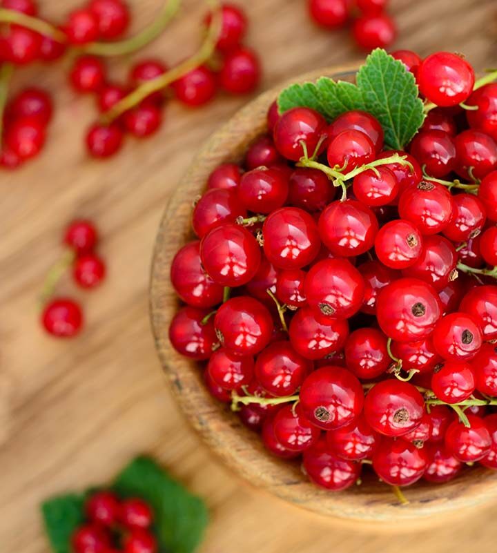 currants in a bowl.